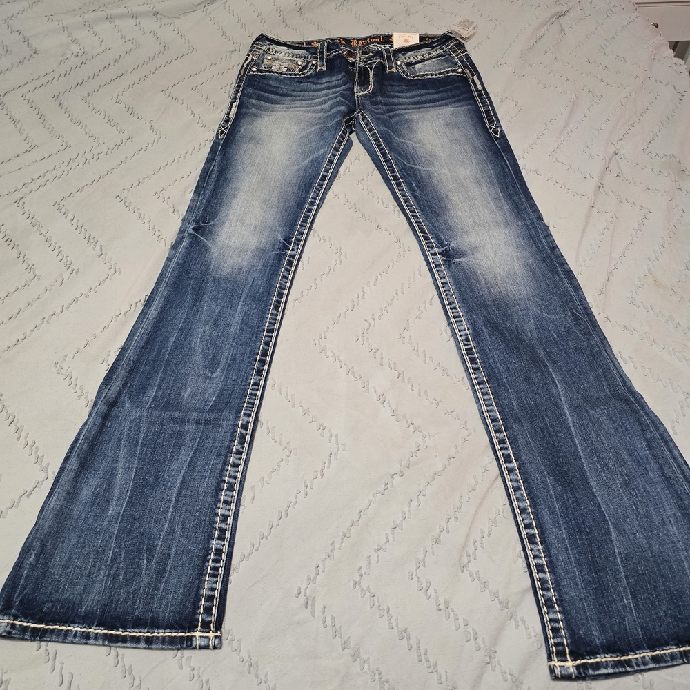 Rock Revival Women's Dark Blue Boot Cut Jeans